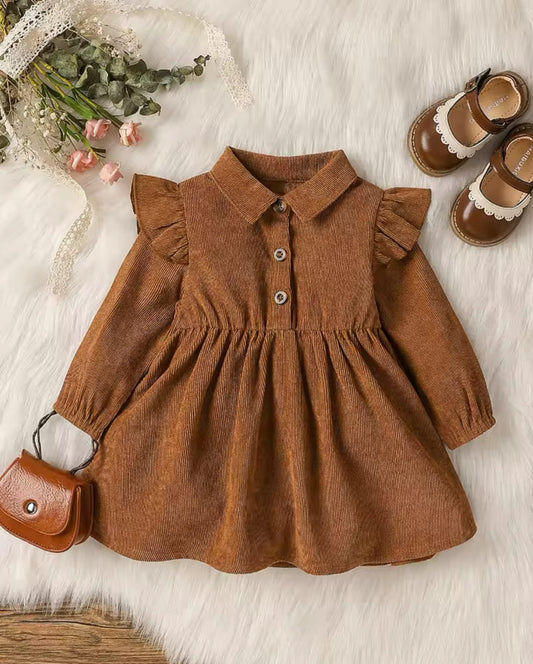 Brown Corduroy Dress