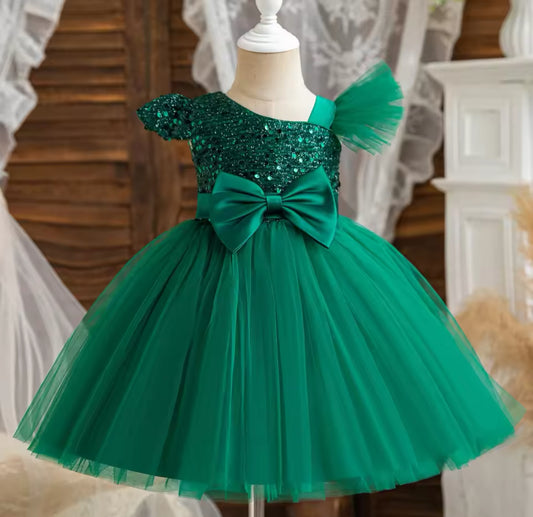 Green princess dress